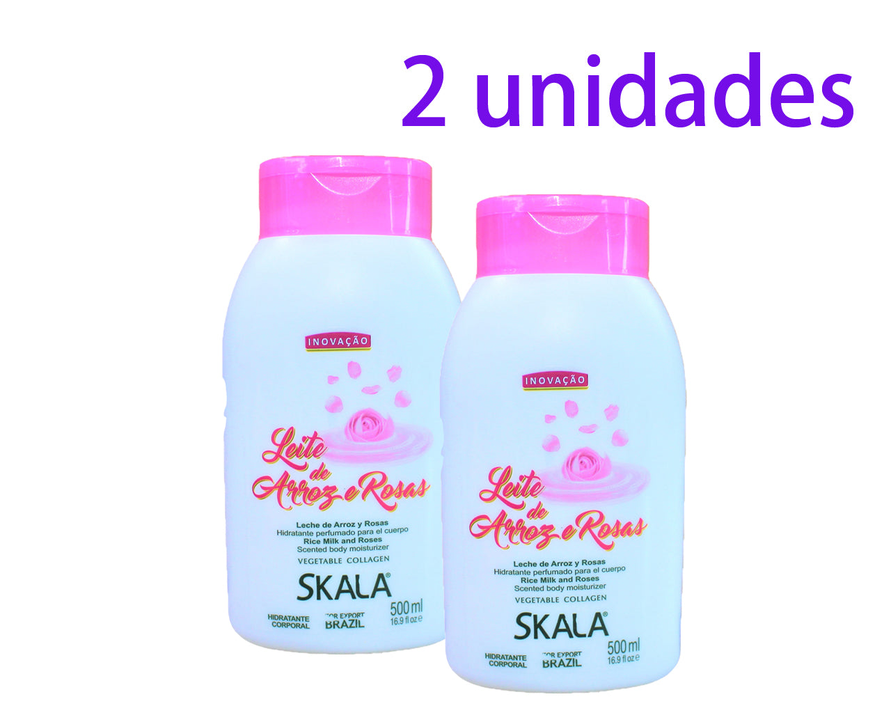 ★ ENTRAR EM CONTATO ★ Hidratante Corporal Leite de Arroz e Rosas SKALA 500ml 2 unidades