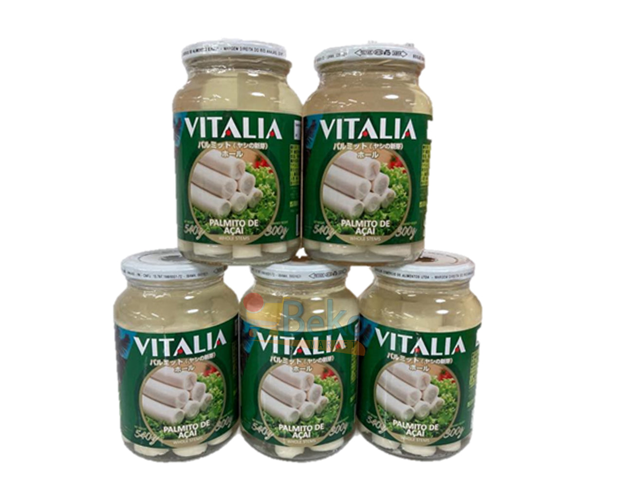 ★ EM FALTA ★ Palmito de Açaí VITALIA 540g 5 unidades ¥3,000