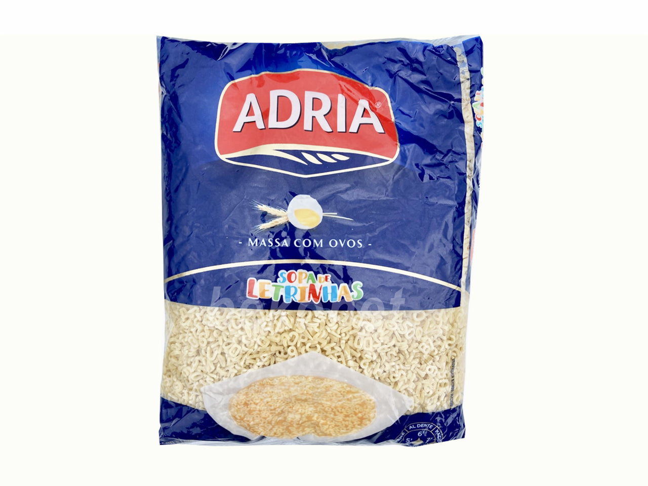 ★ EM FALTA ★ Macarrão de Letrinhas ADRIA 500g