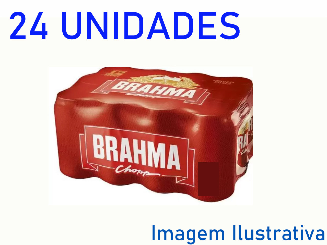 Cerveja BRAHMA Lata 350ml com 24 unidades