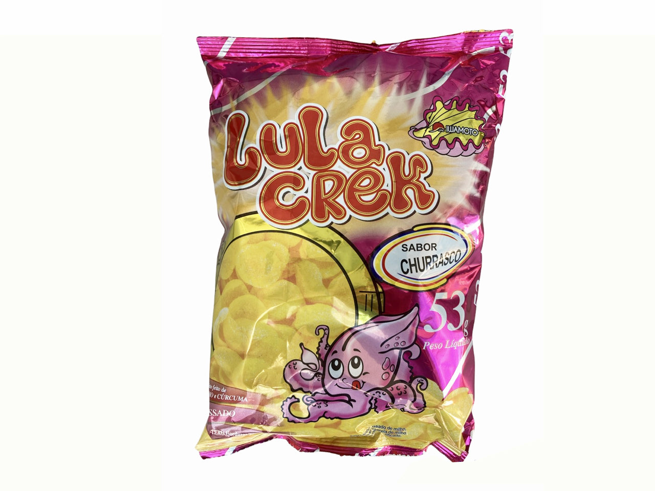 ★ EM FALTA ★ Salgadinho Lula Crek Sabor Churrasco 53g