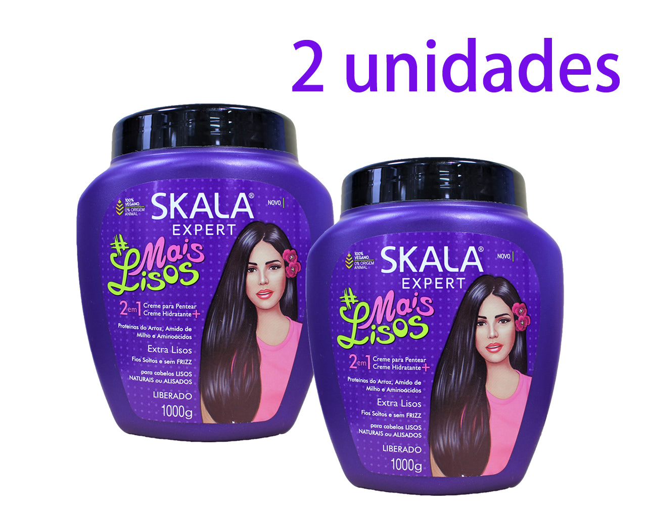 SKALA EXPERT Mais Lisos 2 em 1 1kg 2 unidades