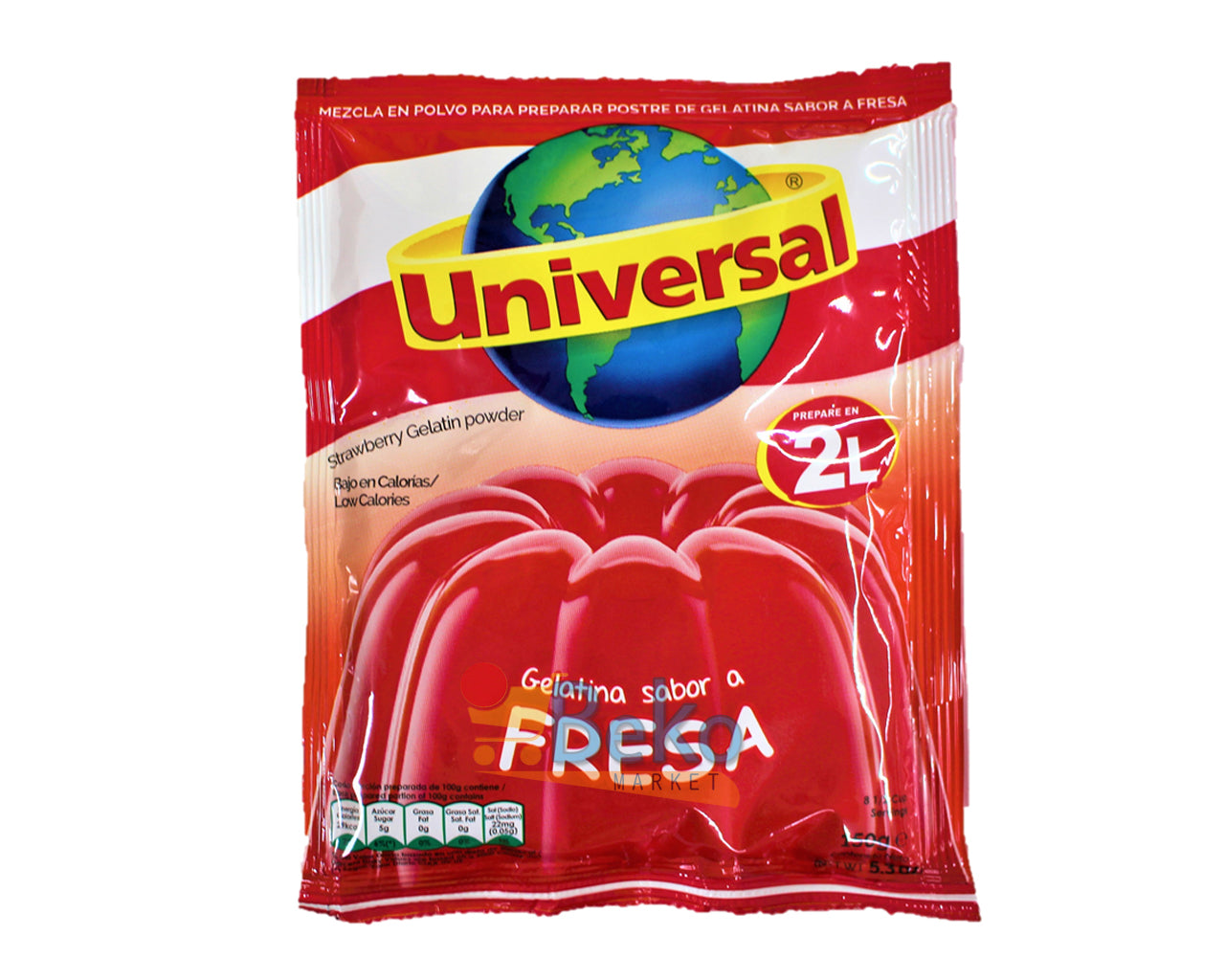 ★ EM FALTA ★ Gelatina UNIVERSAL FRESA 2L 150g