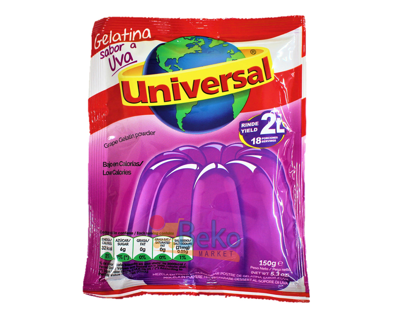 ★ EM FALTA ★ Gelatina UNIVERSAL UVA 2L
