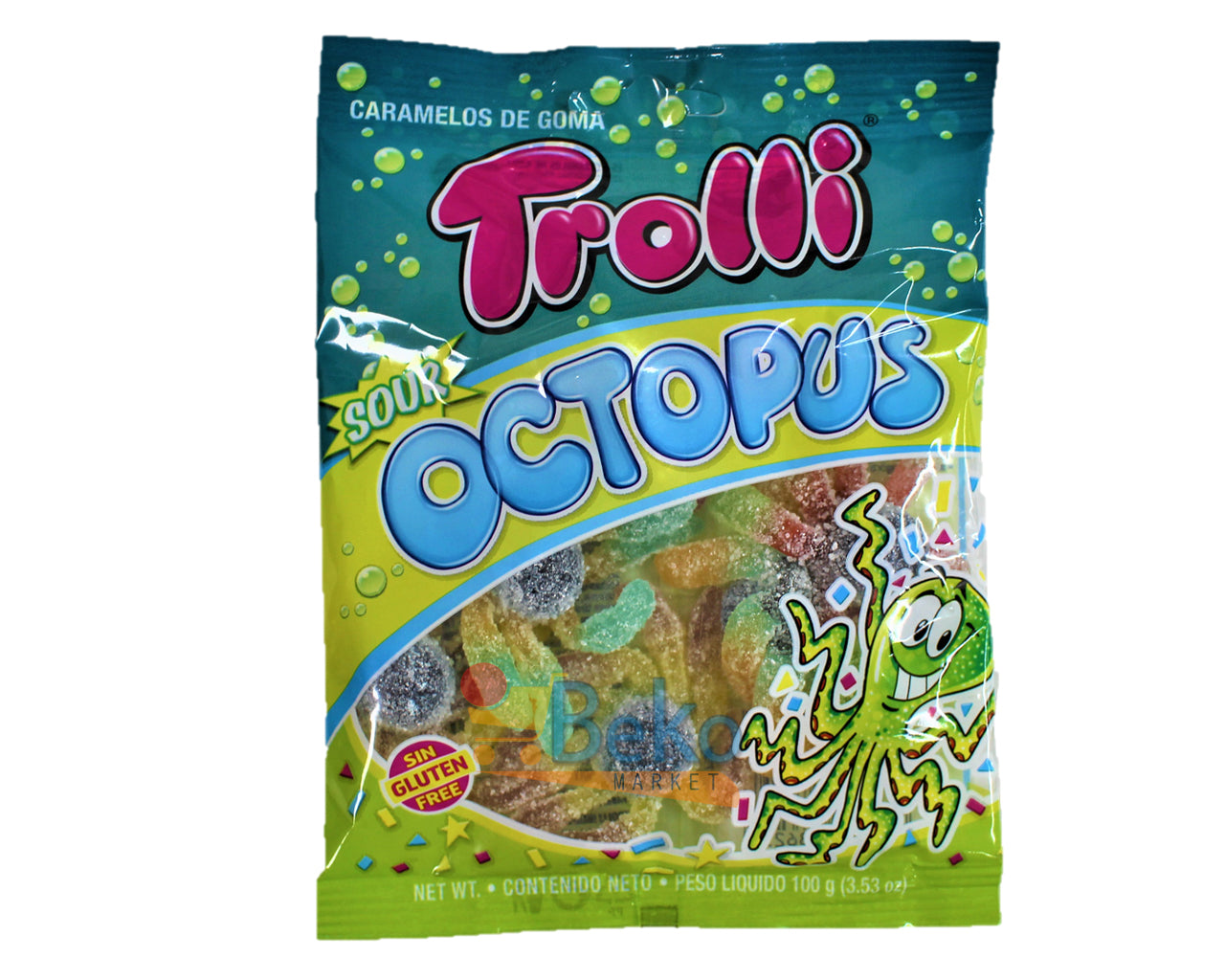 gum candies TROLLI SOUR OCTOPUS 100g