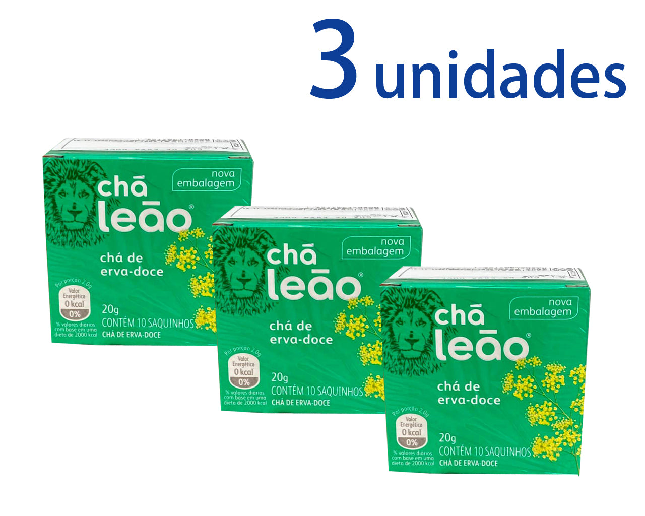 Chá de Erva Doce LEÃO 3 unidades ¥500