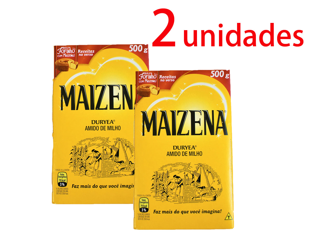 ★ EM FALTA ★ Amido de Milho MAIZENA 500g 2 unidades ¥1,490